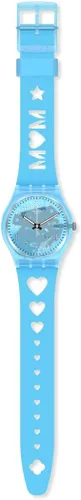 Vista 2 de Swatch Analog GZ353, azul, tira, azul, tira