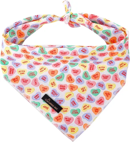 Vista 13 de ARING PET Bandana de abeja para perros, bandana de abejas amarillas rosas para mascotas, bufanda triangular, baberos para cachorros, pequeños Rosa