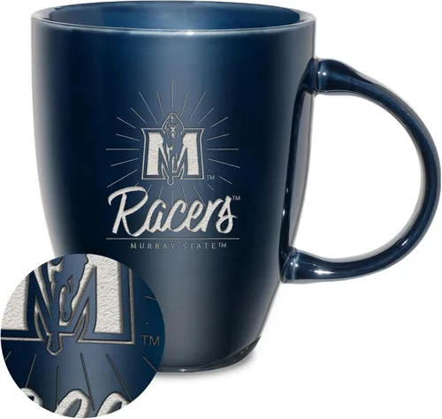 Vista 93 de Rico Industries - Taza de lustre cerámico con grabado láser de la NCAA de 18oz - Café-Té