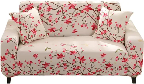 Vista 14 de Funda estampada para sofá, funda elástica para sofá, protector de sofá para sofá de 3 plazas, funda elástica para sofá con 1 funda de almohada