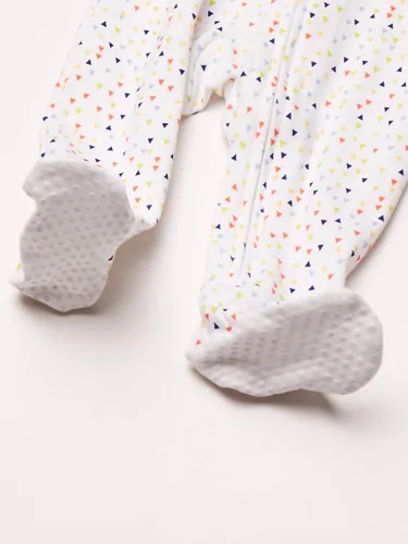 Vista 4 de Tienda Essentials Unisex Babies' Footed Zip-Front Sleep and Play, Multipacks