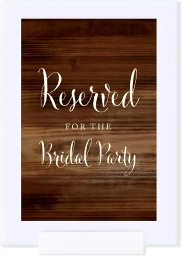 Vista 51 de Andaz Press Letreros enmarcados para fiesta de boda, impresión de madera rústica, 4 x 6 pulgadas, cartel de cesta de baño, 1 paquete, incluye marco