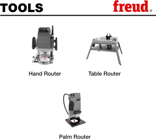 Vista 4 de Freud 44-102: Broca de rodamiento de 1/2" (diámetro) con vástago de 1/4", altura de carburo de 1/2