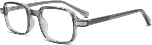 Vista 13 de Lentes rectangulares retro para mujeres y hombres, anteojos cuadrados de moda con bloqueo de luz azul, anteojos falsos de los años 90