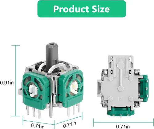 Vista 6 de EEEKit Joystick analógico de repuesto, paquete de 6 unidades de joystick analógico 3D para mandos de mando, módulo de sensor analógico de eje