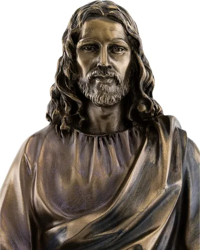 Vista 6 de Top Collection Estatua de Jesús – Escultura del hijo de Dios en bronce fundido en frío de primera calidad, figura coleccionable de El Señor de todos