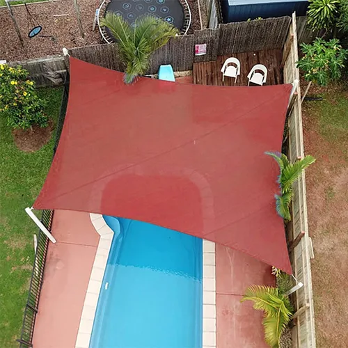 Vista 4 de EAGLE PEAK Toldo rectangular de 8 x 12 pies, toldo con bloqueo UV para patio al aire libre, jardín, terraza (Terra)