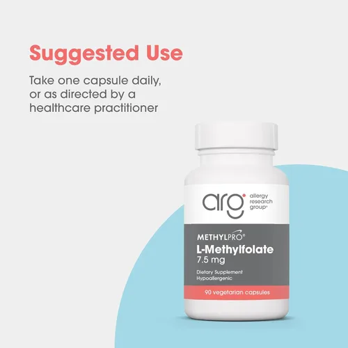 Vista 3 de MethylPro L-metilfolato 7.5 mg - Apoya una mentalidad saludable - Folato activo para apoyo de metilación y reacciones bioquímicas - Altamente