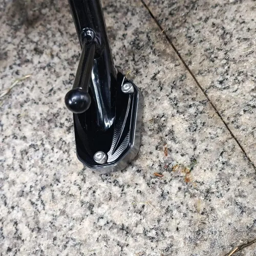 Vista 7 de Soporte de soporte lateral para motocicleta, soporte de placa ampliadora compatible con Honda Rebel 500 300 (2017-2024) (azul)
