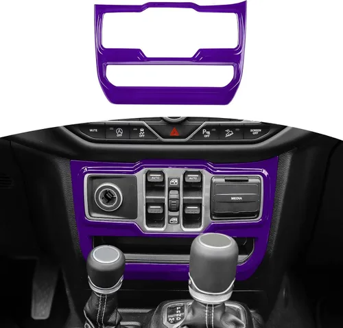 Vista 13 de RT-TCZ Cubierta de panel de interruptor de ventana para Jeep JL JLU Gladiator JT 2018-2024 Baby Blue Accesorios interiores