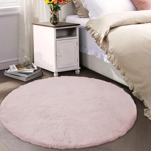 Vista 53 de Latepis Alfombra Pequeña Negra Esponjosa 2x3 pies Manta de Piel Sintética de Conejo Alfombra Suave Lavable Alfombras Peludas Shag para Dormitorio
