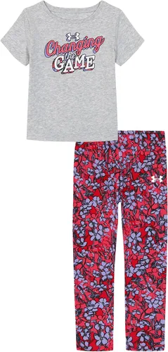 Vista 79 de Under Armour baby-girls Ua Terrazzo Leopard Heart SetShort Set