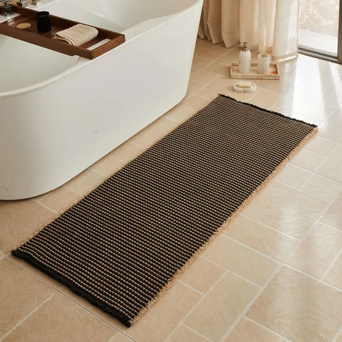 Vista 29 de Triohero Tapete de baño con diseño de gofre, tapete de baño pequeño y bohemio, antideslizante, lavable, ultra suave, súper absorbente, de secado