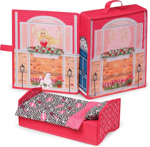 Vista 7 de Badger Basket Juego de casa de muñecas portátil con estuche de viaje