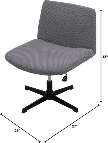 Vista 10 de MINGPINHUIUS Funda para silla ajustable sin brazos: moderna sin brazos, funda para silla de tocador con tiras cruzadas, fundas protectoras