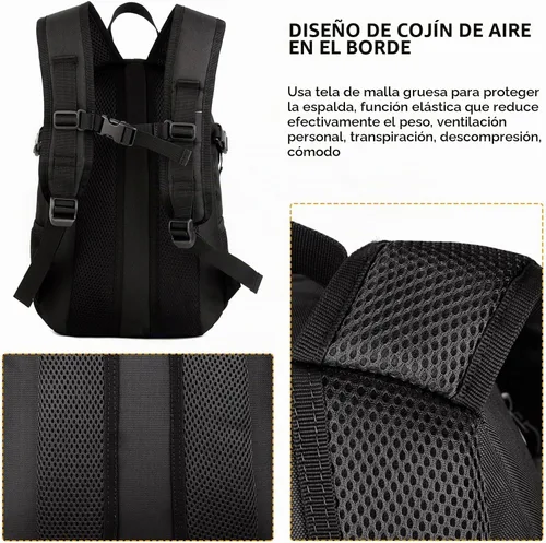 Vista 4 de ArcEnCiel 10L/20L Mini X-Small Mochila Táctica MOLLE Mochila de Día Equipo de Equipaje para Acampada con Parche