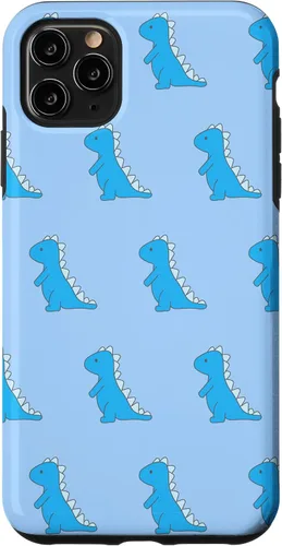Vista 13 de Dinosaur T Rex Phone Case Cute Blue Cartoon Pattern Case for iPhone 17