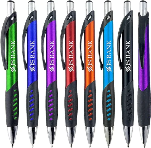 Vista 2 de SyPen Bolígrafos promocionales con su logotipo personalizado o texto, paquete de 300 unidades a granel, para negocios, fiestas y eventos, bolígrafos