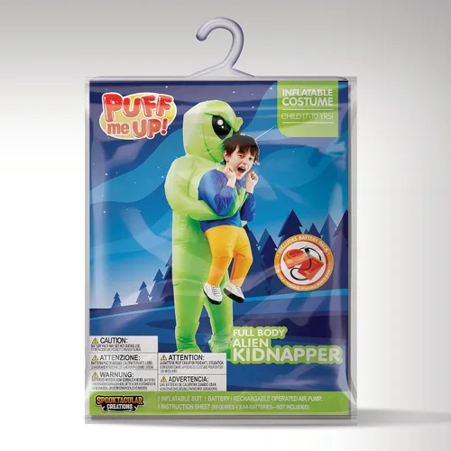 Vista 7 de Spooktacular Creations - Disfraz inflable de Halloween para niños, disfraz inflable de cuerpo completo