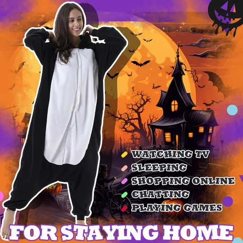 Vista 3 de Beauty Shine - Mameluco unisex para adultos, disfraz de personaje de caricaturas para cosplay, Halloween, Navidad, ropa para dormir o estar en casa