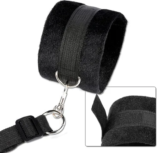 Vista 5 de Sujetadores de cama para parejas, lazos sexuales para tobillos y muñecas, correas de cama King para adultos, colchón de juego, puños de piernas