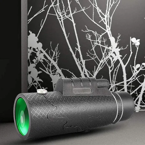 Vista 5 de Visión nocturna monocular, de bajo nivel de luz con soporte para teléfono y trípode, resistente al agua de alta potencia para observación de aves