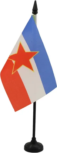 Vista 15 de AZ FLAG Aland Table Flag 4x6 in 100D Polyester Plastic Base Indoor use Finnish 15x10 cm desk flag stitched finish with reinforced edges with