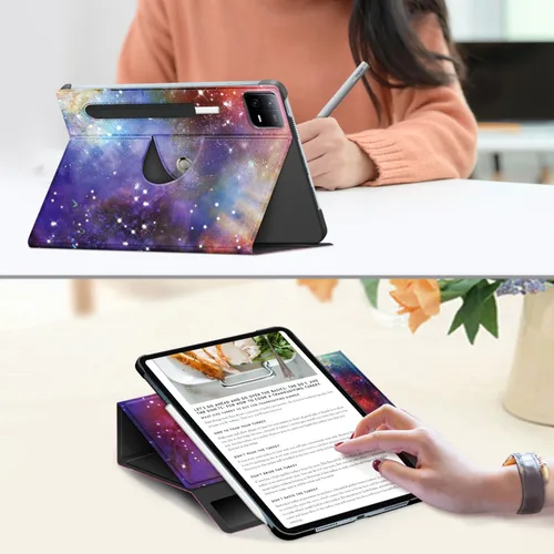 Vista 3 de Funda compatible con tablet Xiaomi Pad 6 de 11.0 pulgadas lanzada 2023 con soporte multiángulo para tableta Mi Pad 6 Pro giratoria ajustable