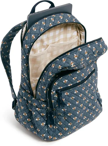 Vista 3 de Vera Bradley - Mochila Campus de algodón para mujer