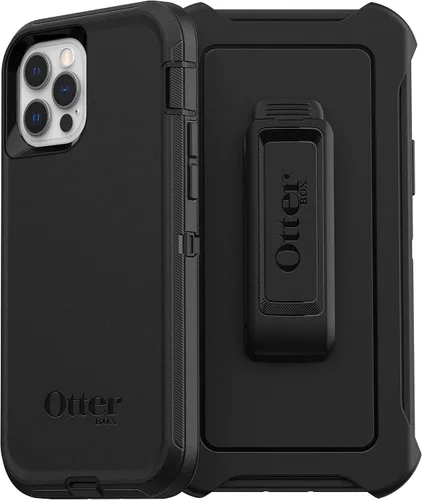 Vista 3 de OtterBox Funda para iPhone 12 y iPhone 12 Pro Defender Series - Poción de bayas (vino de frambuesa/Boysenberry), resistente y duradera