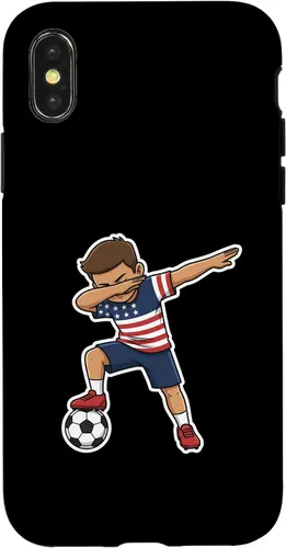 Vista 5 de Dab, Patriotic American Flag Player Case for iPhone 17