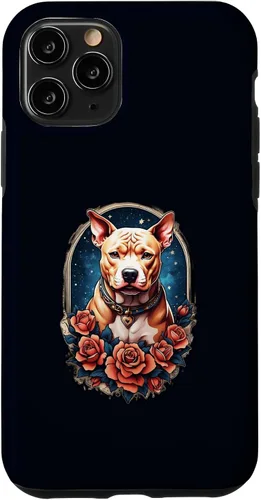 Vista 27 de Funda estilo vintage para iPhone XS Max Pitbull Dog Tattoo Art Vintage Old School