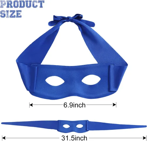 Vista 2 de 4 máscaras de ninja para disfraz de Halloween, máscaras de ojos de superhéroe, cosplay, fiesta, accesorios de vestir