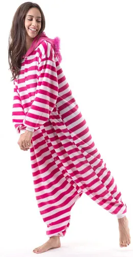 Vista 5 de Beauty Shine Unisex Adult Cartoon Costume Halloween Christmas Sleepwear Jumpsuit Onesies Plush Cosplay Pajamas