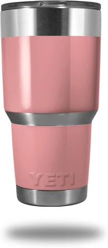 Vista 6 de Calcomanía de piel para vaso Yeti Rambler de 30 onzas, colección Sólidos, naranja quemado (vaso no incluido)