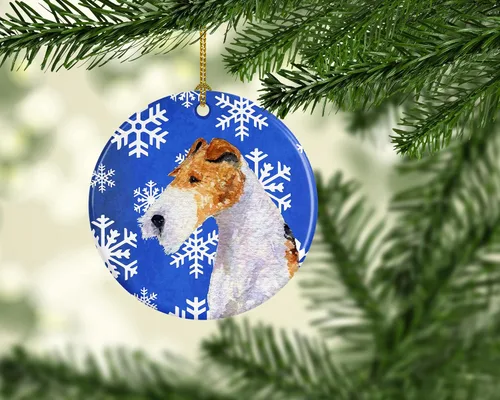 Vista 176 de Caroline's Treasures Cavalier Spaniel - Adorno de cerámica para colgar en el árbol de Navidad, para el hogar, Navidad, fiestas, regalo, 3 pulgadas