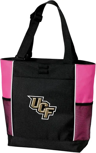 Vista 10 de Broad Bay UCF Tote Bags University of Central Florida Totes Knights Logo, 600D Polyester Canvas, Adjustable Web Handles, Front Pocket, Side Mesh