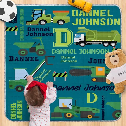 Vista 12 de Tapete de juego personalizado para bebé con nombre, tapete de juego personalizado para bebé, tapete de juego lavable para bebé, tapete de juego