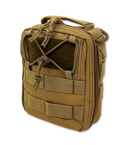 Vista 2 de Lightning X Kit de Control de Trauma/Hemorragia por Herida de Bala en Bolsa MOLLE IFAK - TAN Desert Tan