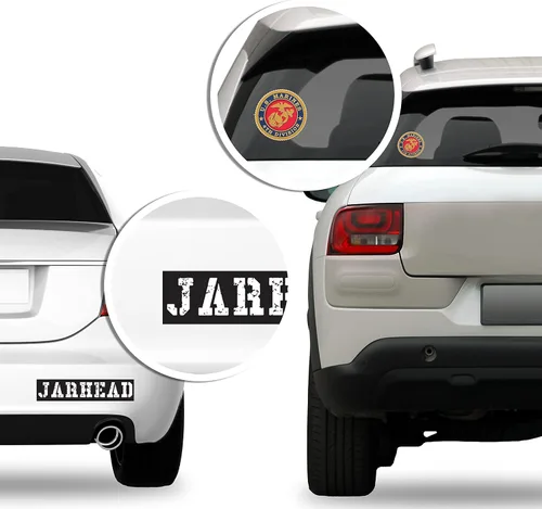 Vista 4 de USMC Rank Sargento Mayor Pegatina (Logo Insignia Marines SSI (3 x 5 pulgadas) USMC con licencia