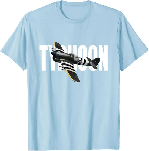 Vista 101 de RAF Hawker Typhoon WW2 Fighter Aircraft T-Shirt