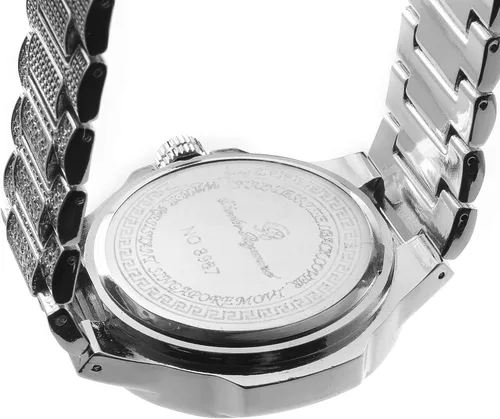 Vista 7 de Charles Raymond Bling Bling Bling Hip Hop Iced Out Watches Nauti Designer Look Full Shiny Diamond Reloj, esfera y pulsera 8967ST10266, 8967ST10266