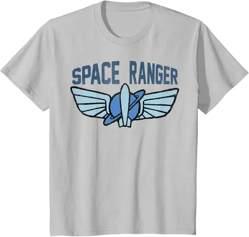 Vista 15 de Disney Pixar Toy Story 4 Buzz Lightyear Space Ranger Badge - Camiseta, Negro, S