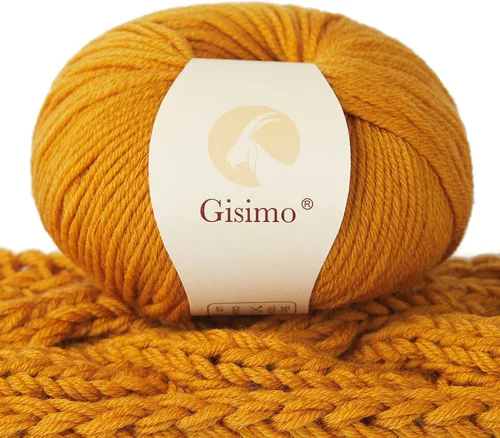 Vista 29 de 100% lana merino para tejer y ganchillo, hilo lujoso y suave de 6 cabos para tejer y crochet a mano, 1.76 oz/50 g, 127 yardas/116 metros
