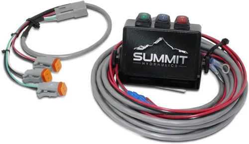Vista 5 de Summit Hydraulics Kit multiplicador hidráulico, válvula selectora de 3 circuitos incluyendo acopladores y control de caja de interruptores