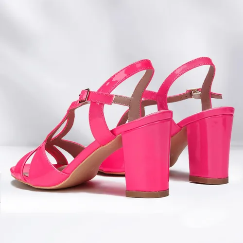 Vista 7 de SEKAYISORE Sandalias de tacón bajo para mujer, puntera abierta, tacón alto grueso, correa cruzada, sexy, vestido de baile de boda