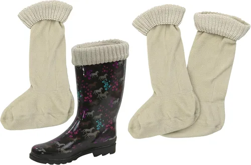 Vista 4 de Snowy Magnolia Forro polar con puño de punto, 2 pares