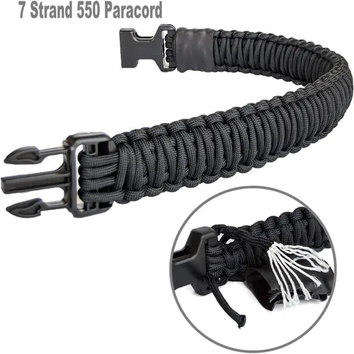 Vista 4 de 550 Paracord Eslinga de Rifle de 2 Puntos con Almohadilla para el Hombro, Correa de Arma Ajustable de Dos Puntos