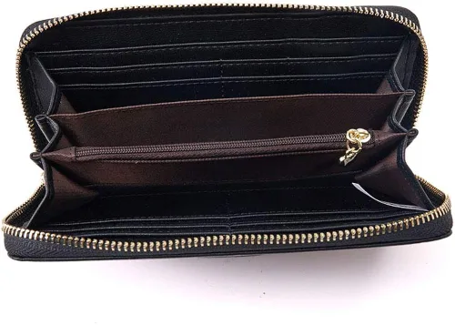 Vista 4 de Cyanb, carteras para mujeres, doblada, para muñeca, damas bolso largo con correa.