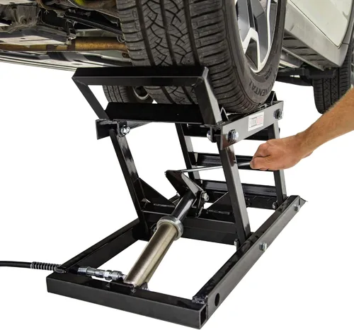 Vista 5 de Black Widow Rampas para coche para cambio de aceite, 3,000 lb GAWR, hidráulicas, 6 "- 15.5" Para acceso a la parte inferior de la carrocería